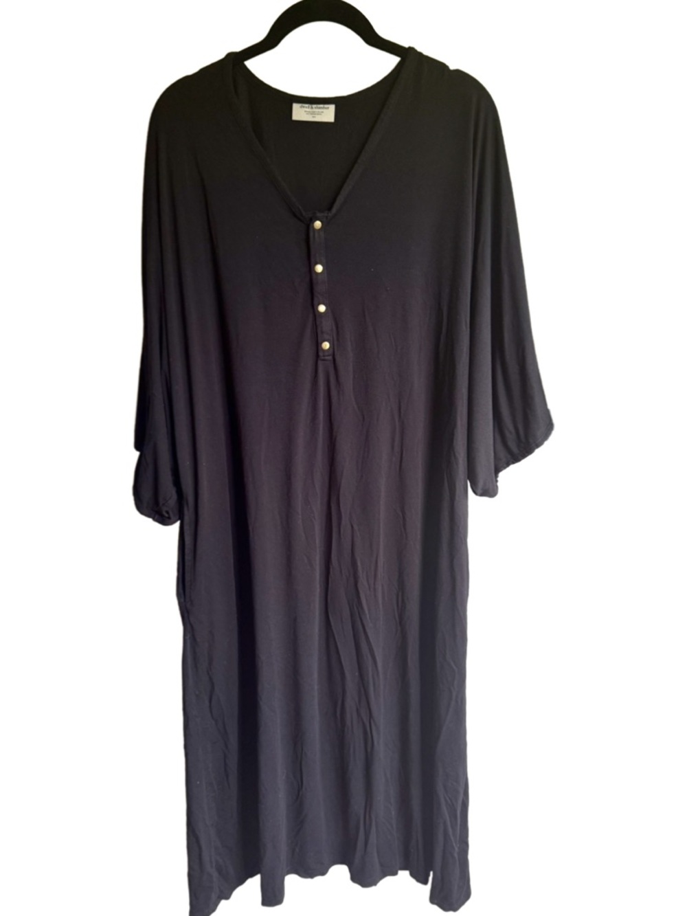 Dwell & Slumber Onyx V-Neck Caftan